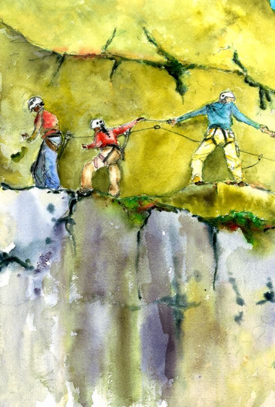 Watercolor & Ink, 12" x 16", Arches Paper