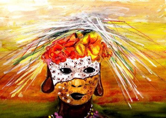 Watercolor, Gouache and Watercolor Pencils, 9" x 12", Kilimanjaro Paper