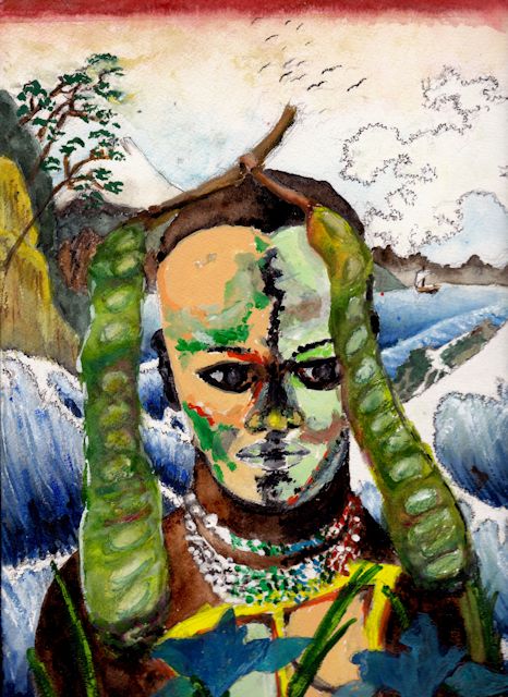 Watercolor, Gouache and Watercolor Pencils, 9" x 12", Arches Paper